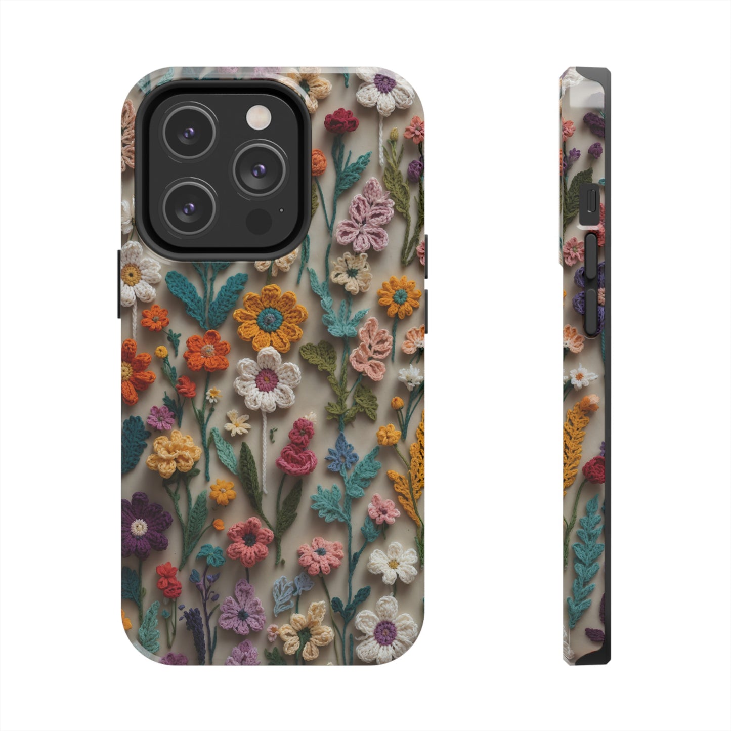 Crochet Flowers iPhone Case, Crocheter Gift