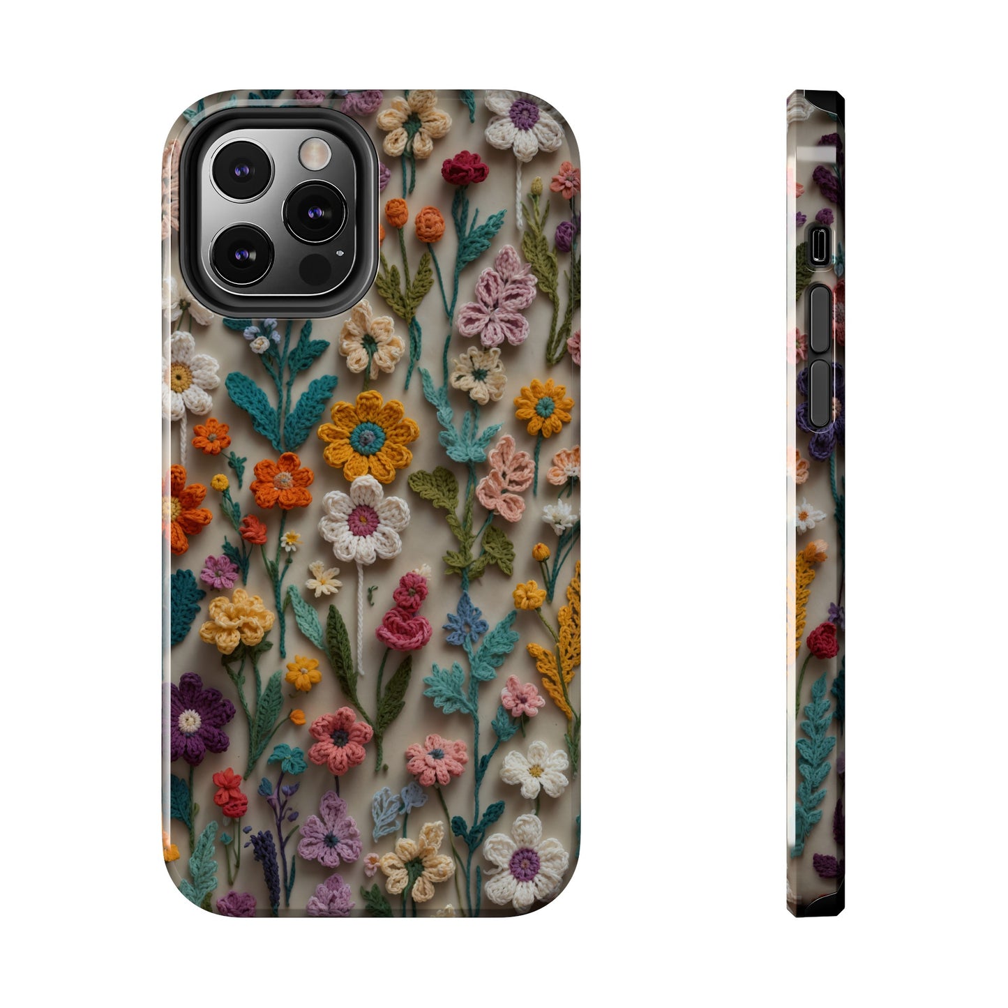 Crochet Flowers iPhone Case, Crocheter Gift