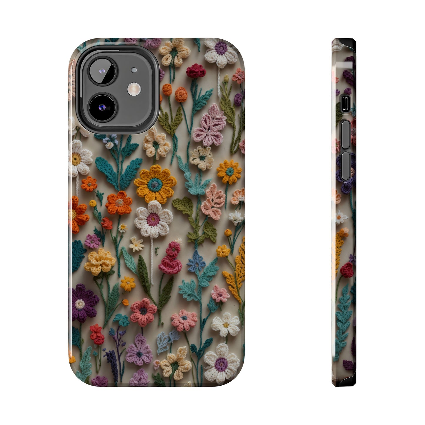 Crochet Flowers iPhone Case, Crocheter Gift