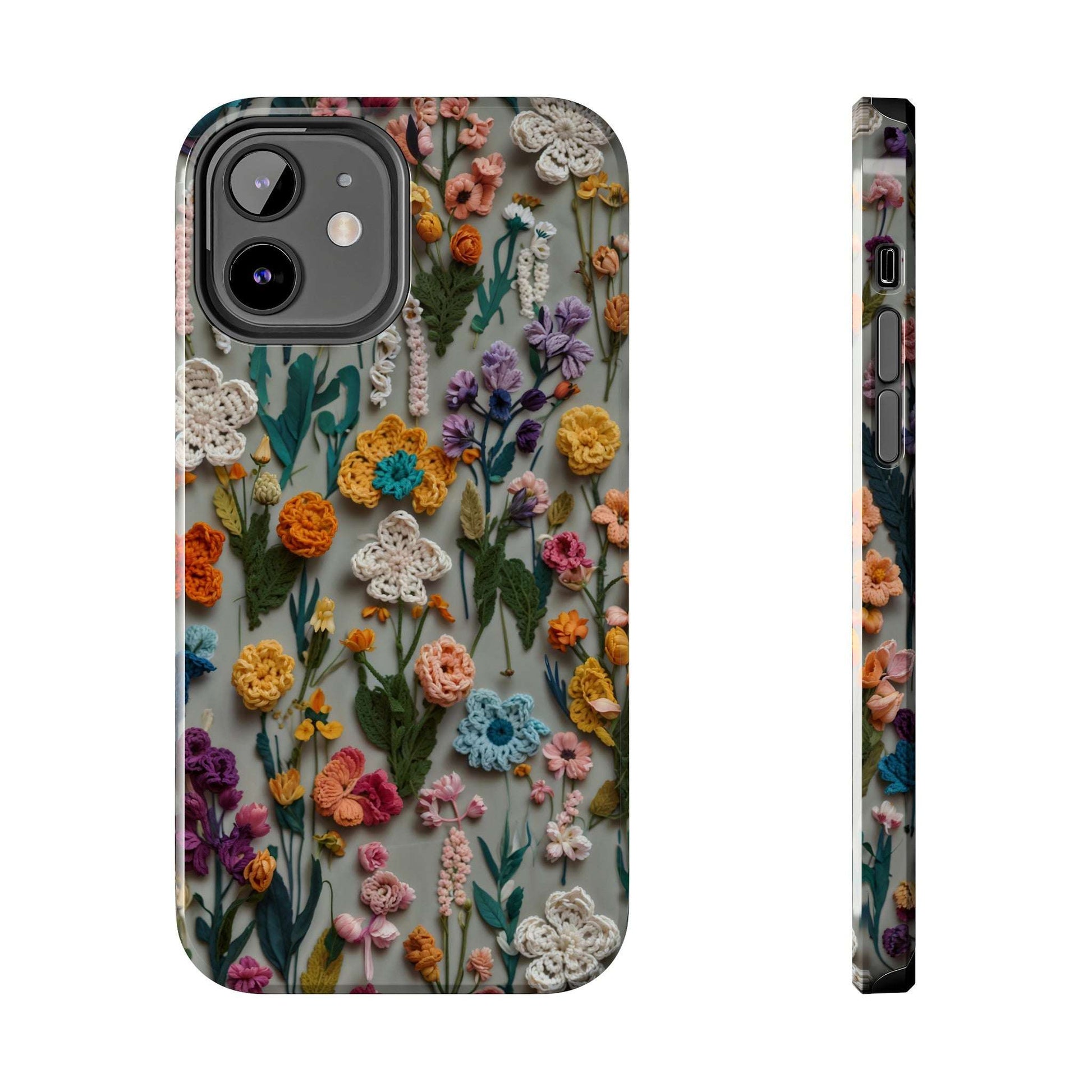 Crochet Flowers iPhone Case, Crocheter Gift