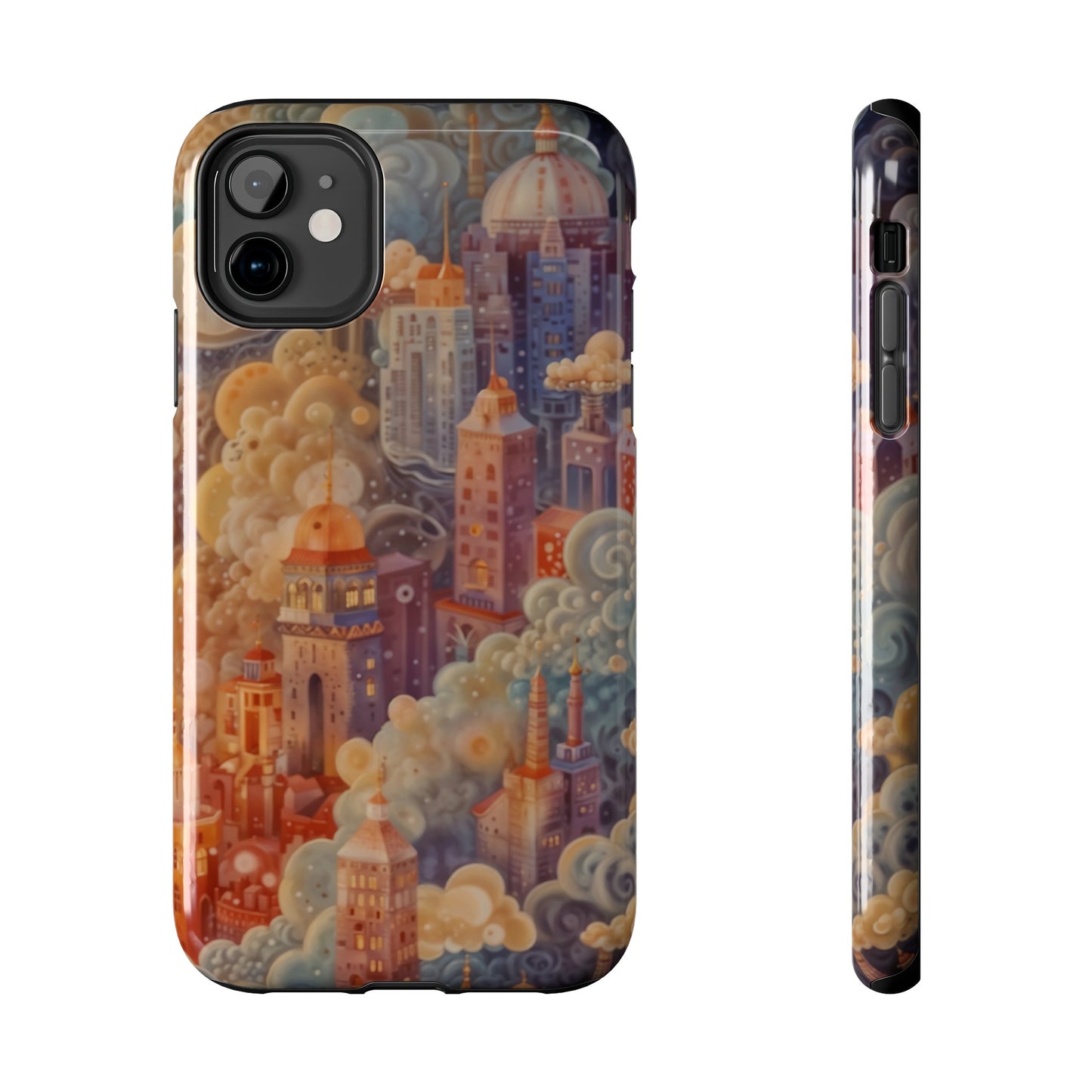 Colorful Japanese Art Print Design Inspired By Yayoi Kusama, Tough Impact Resistant 2-piece design iPhone Case