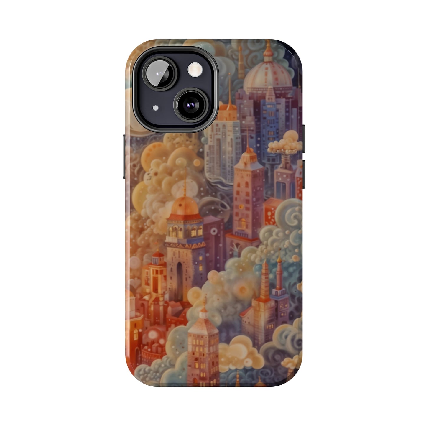 Colorful Japanese Art Print Design Inspired By Yayoi Kusama, Tough Impact Resistant 2-piece design iPhone Case