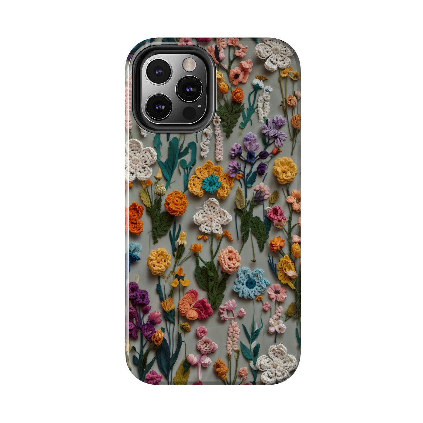 Crochet Flowers iPhone Case, Crocheter Gift