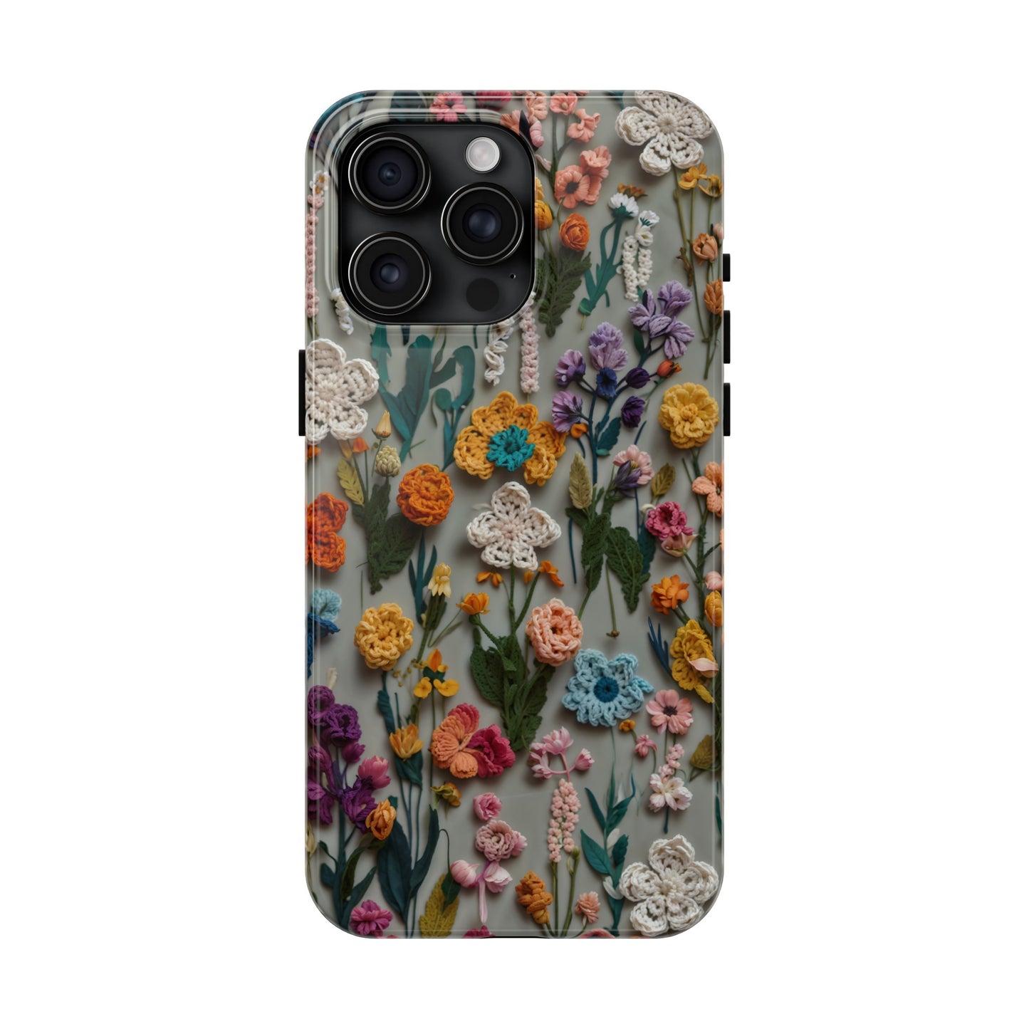 Crochet Flowers iPhone Case, Crocheter Gift