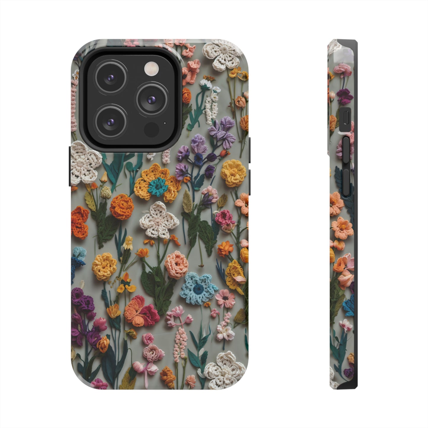 Crochet Flowers iPhone Case, Crocheter Gift