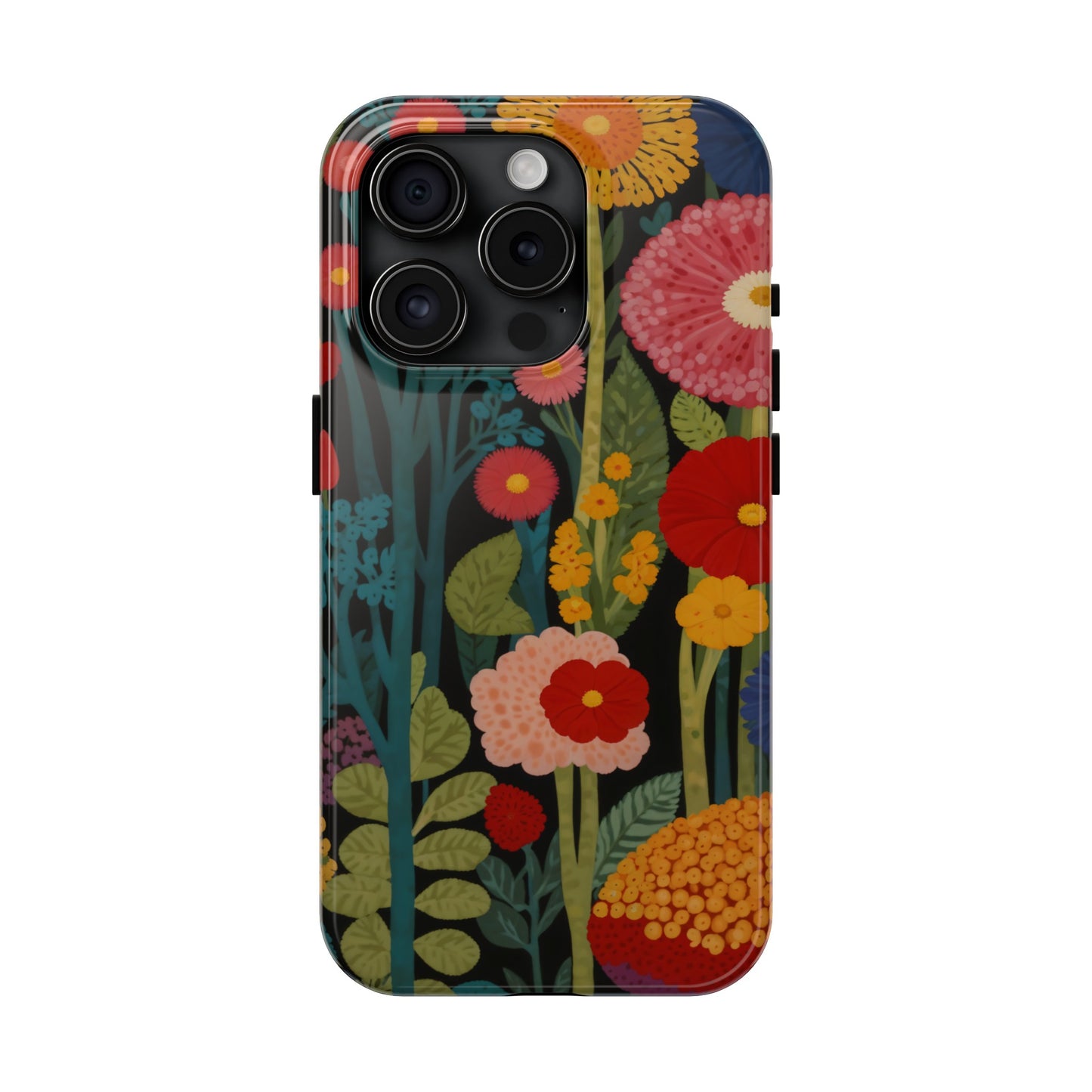 Colorful Flowers Tough iPhone Case