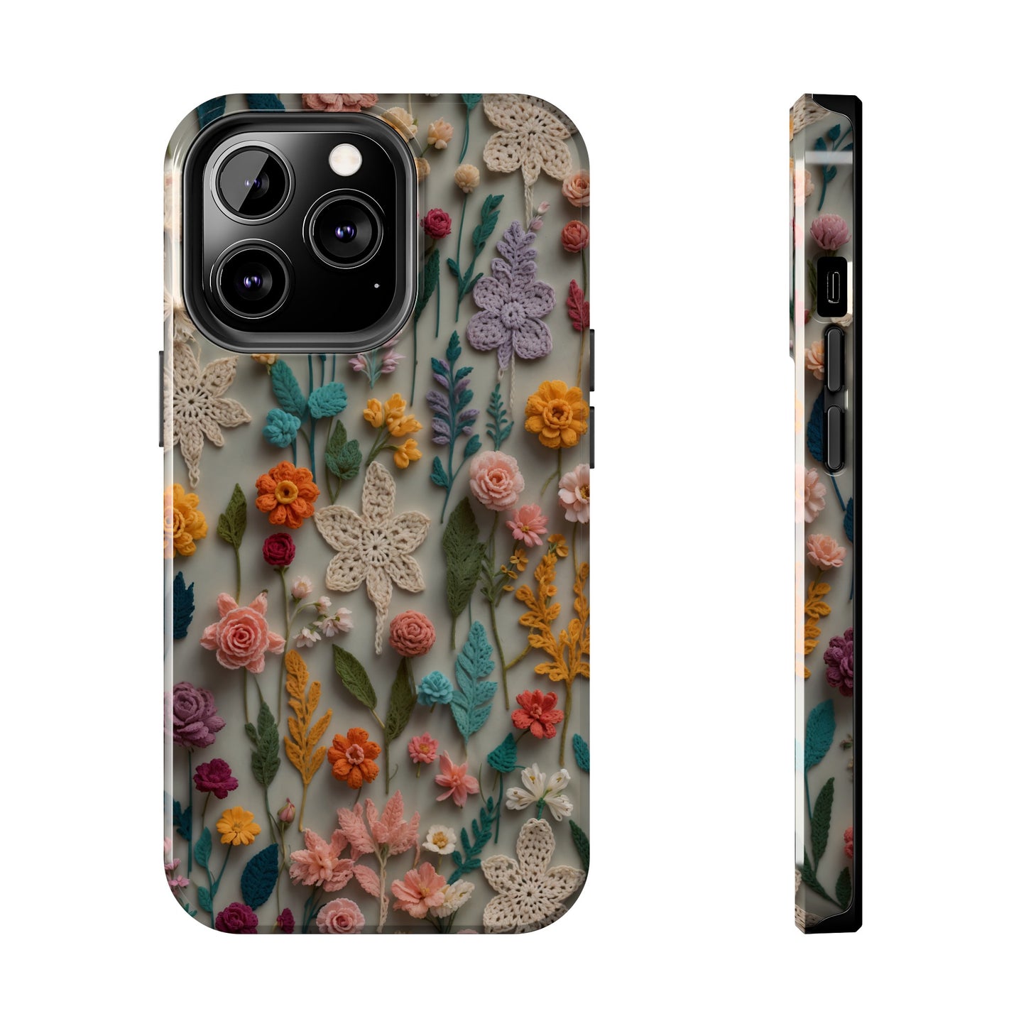 Crochet Flowers iPhone Case