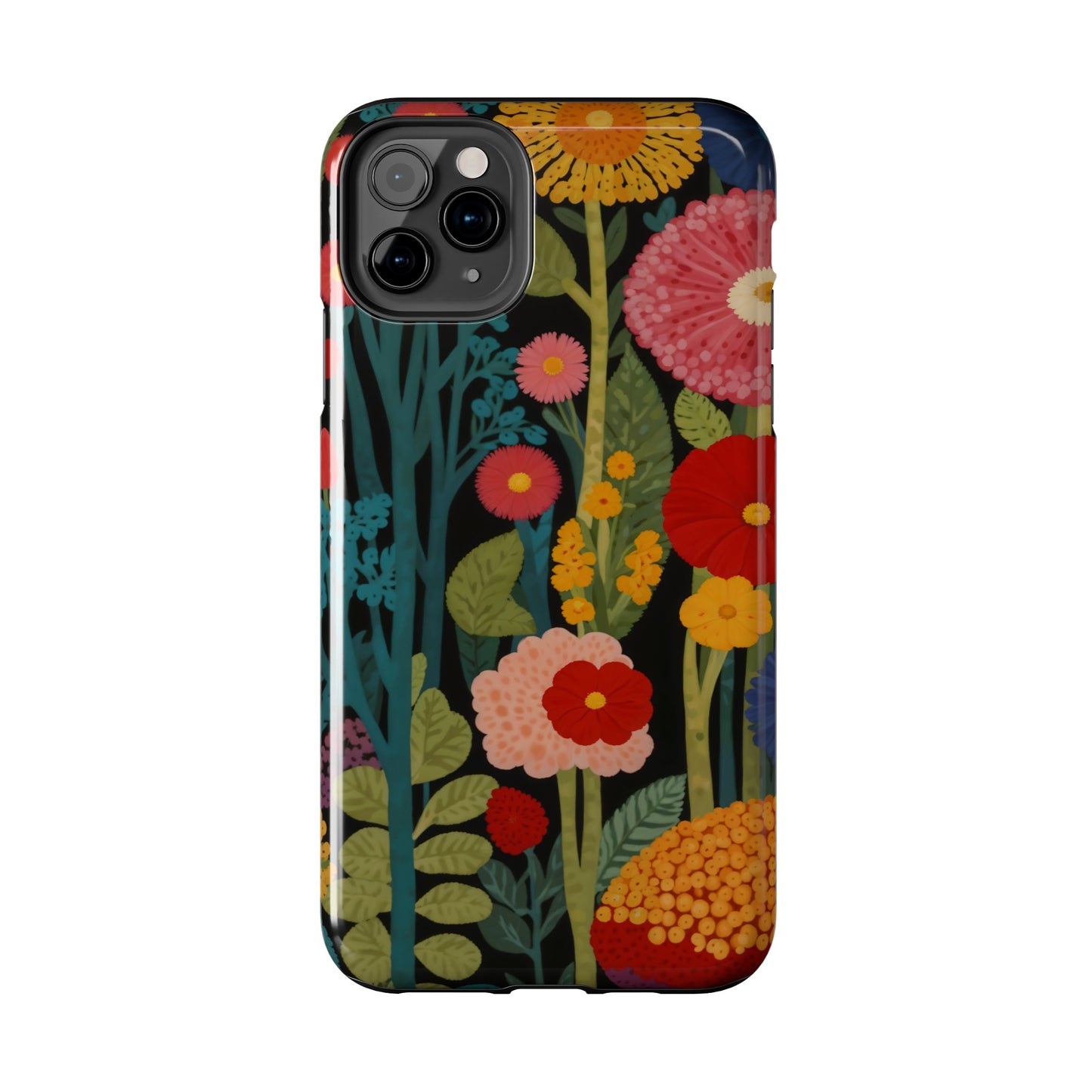 Colorful Flowers Tough iPhone Case