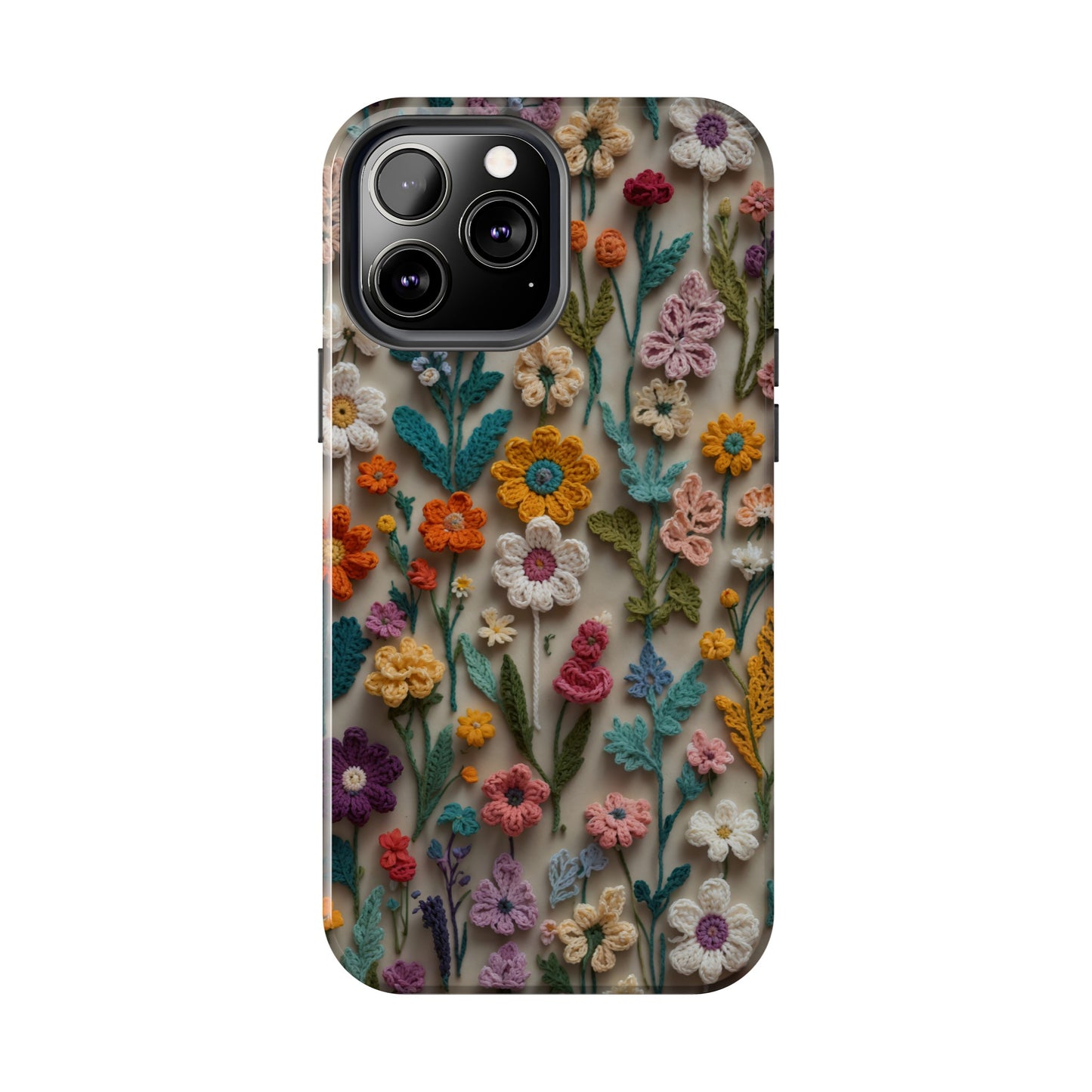 Crochet Flowers iPhone Case, Crocheter Gift