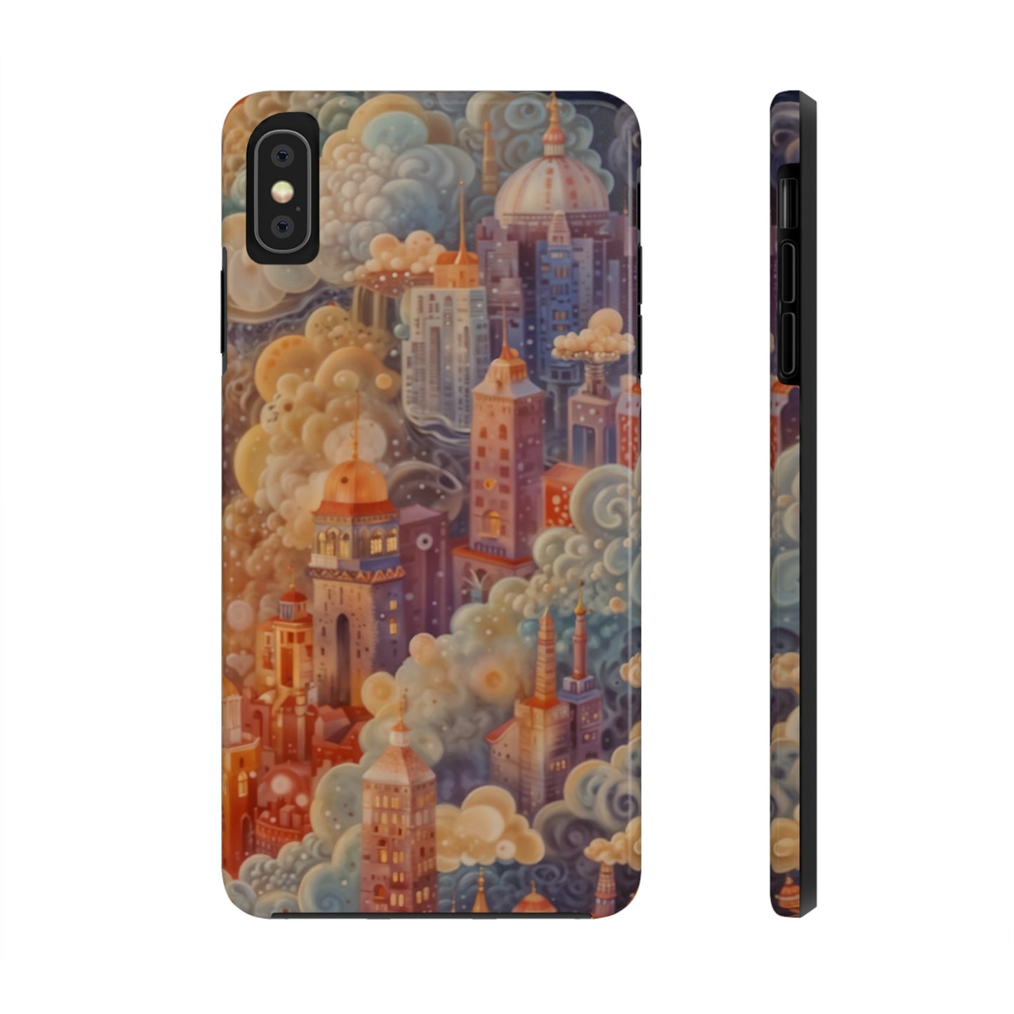 Colorful Japanese Art Print Design Inspired By Yayoi Kusama, Tough Impact Resistant 2-piece design iPhone Case