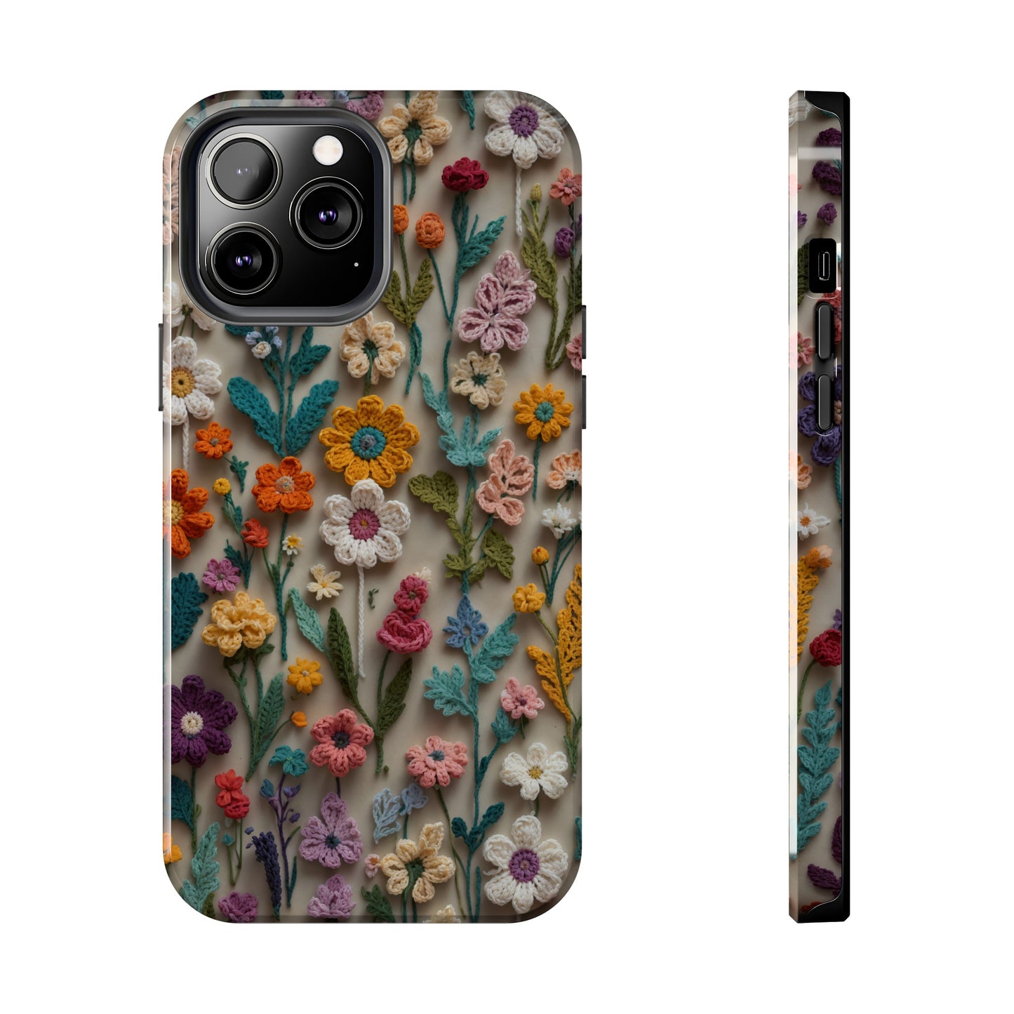 Crochet Flowers iPhone Case, Crocheter Gift