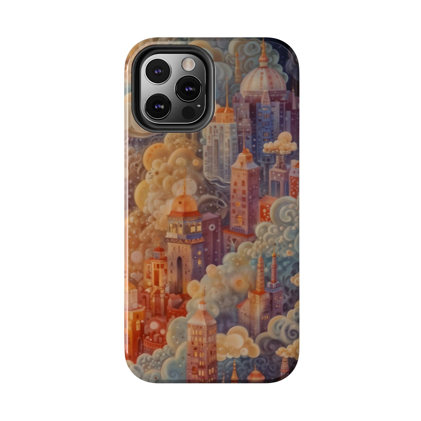 Colorful Japanese Art Print Design Inspired By Yayoi Kusama, Tough Impact Resistant 2-piece design iPhone Case