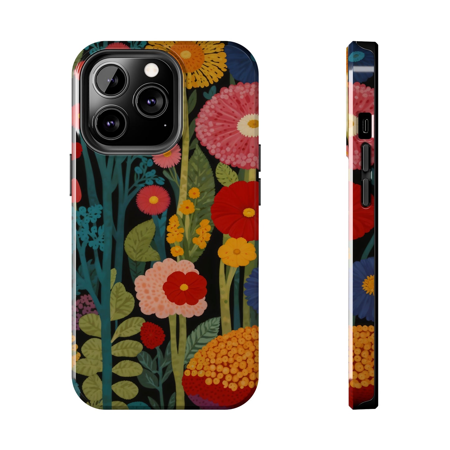 Colorful Flowers Tough iPhone Case