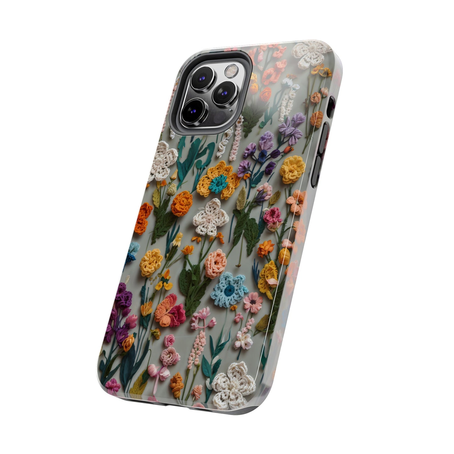 Crochet Flowers iPhone Case, Crocheter Gift