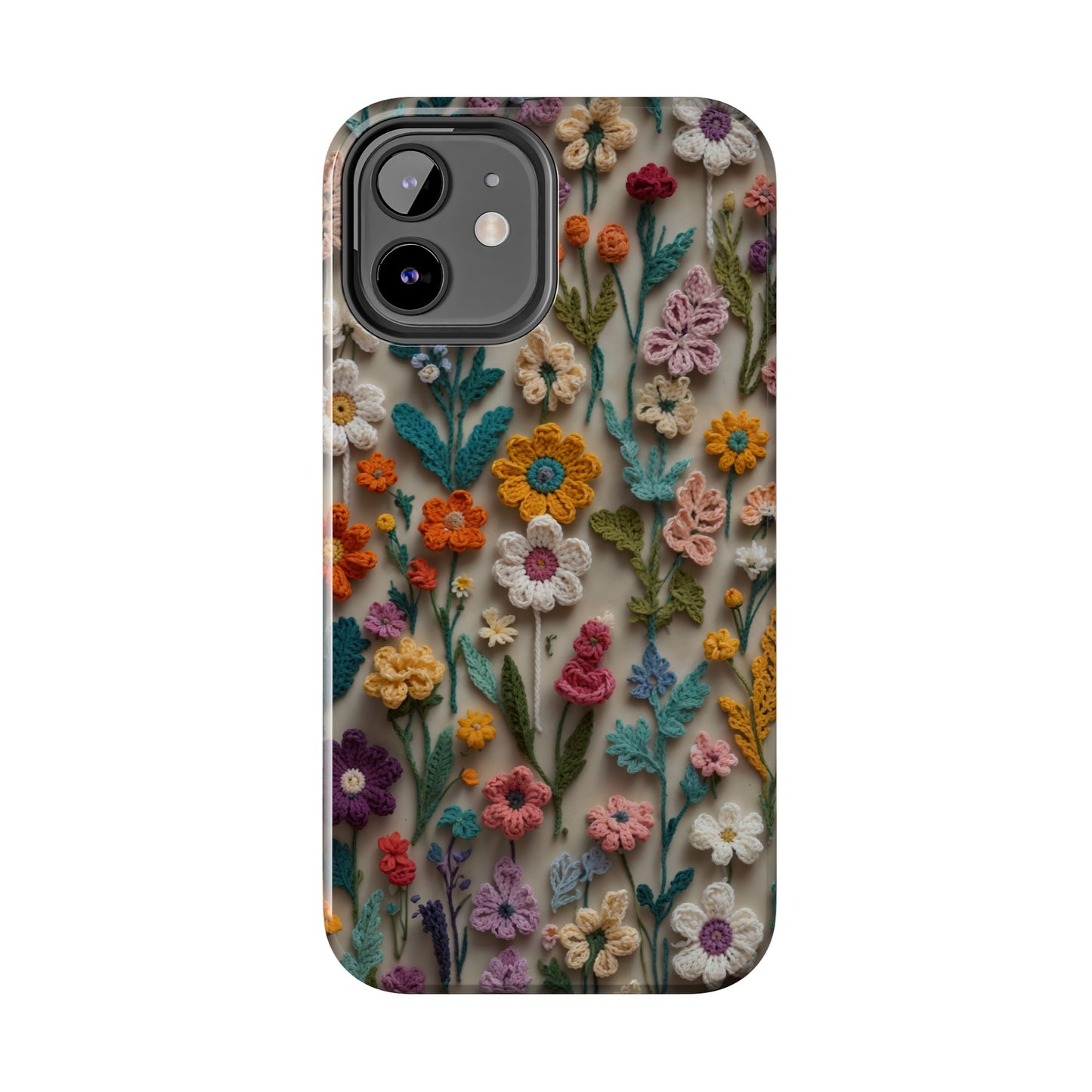 Crochet Flowers iPhone Case, Crocheter Gift