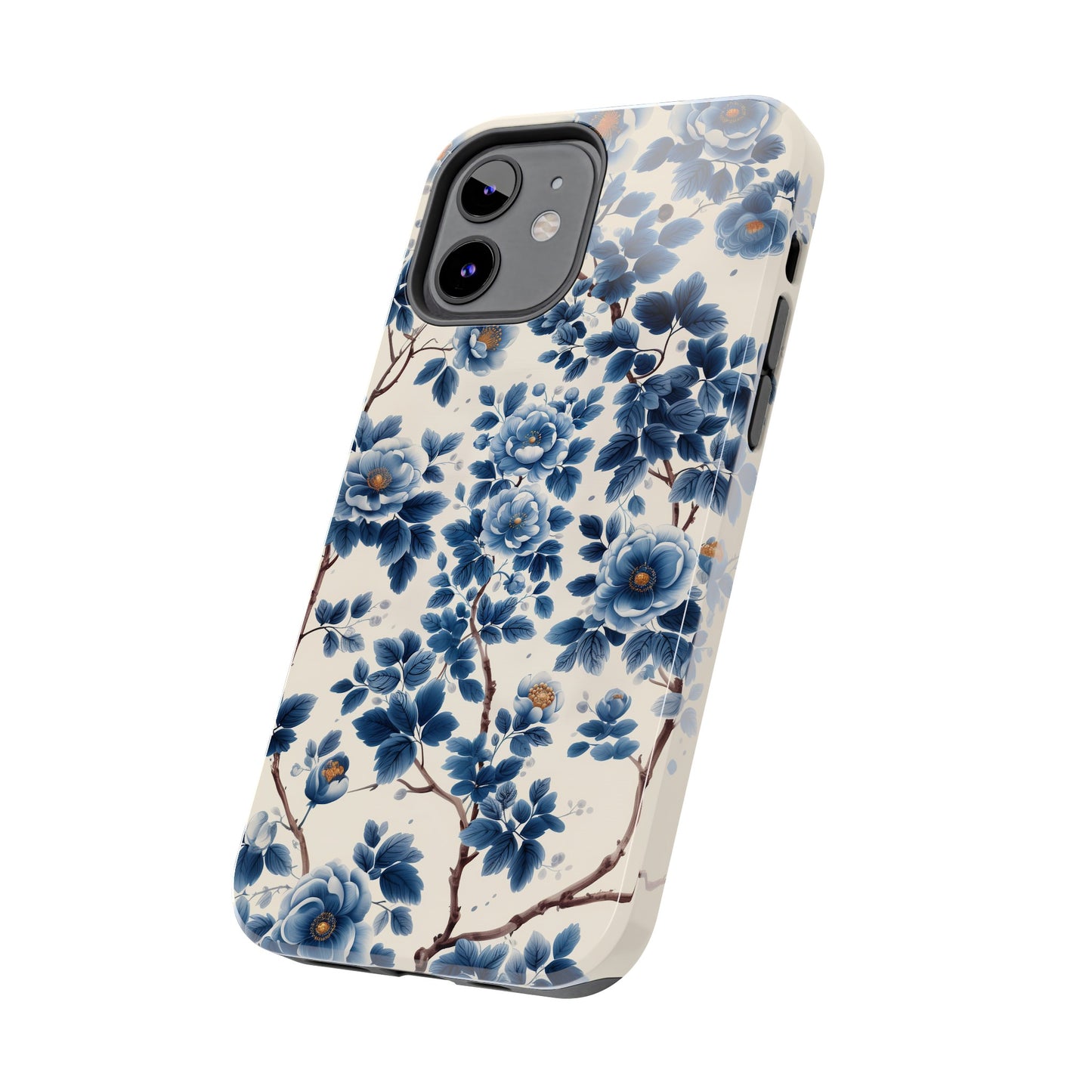 Blue Flowers Tough iPhone Case Chinese Porcelain Artwork