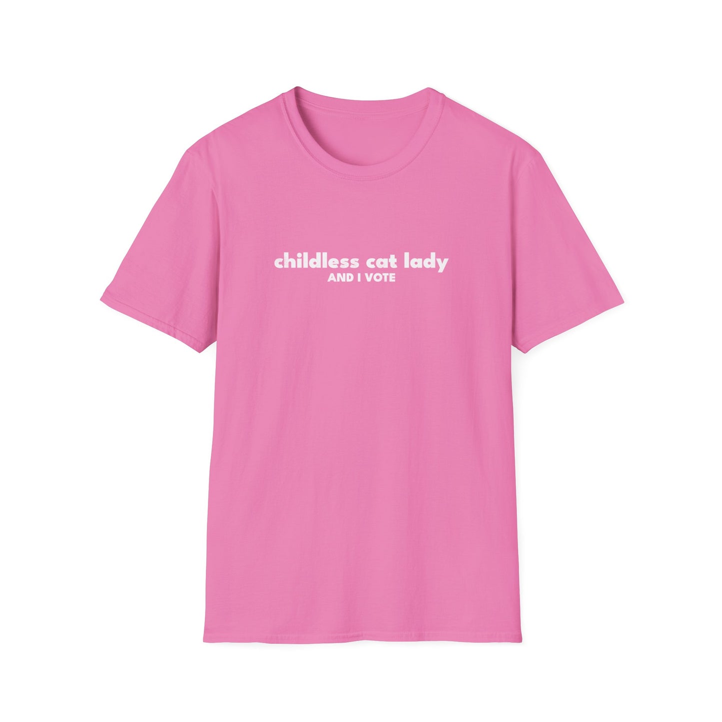 Childless Cat Lady And I Vote T-Shirt