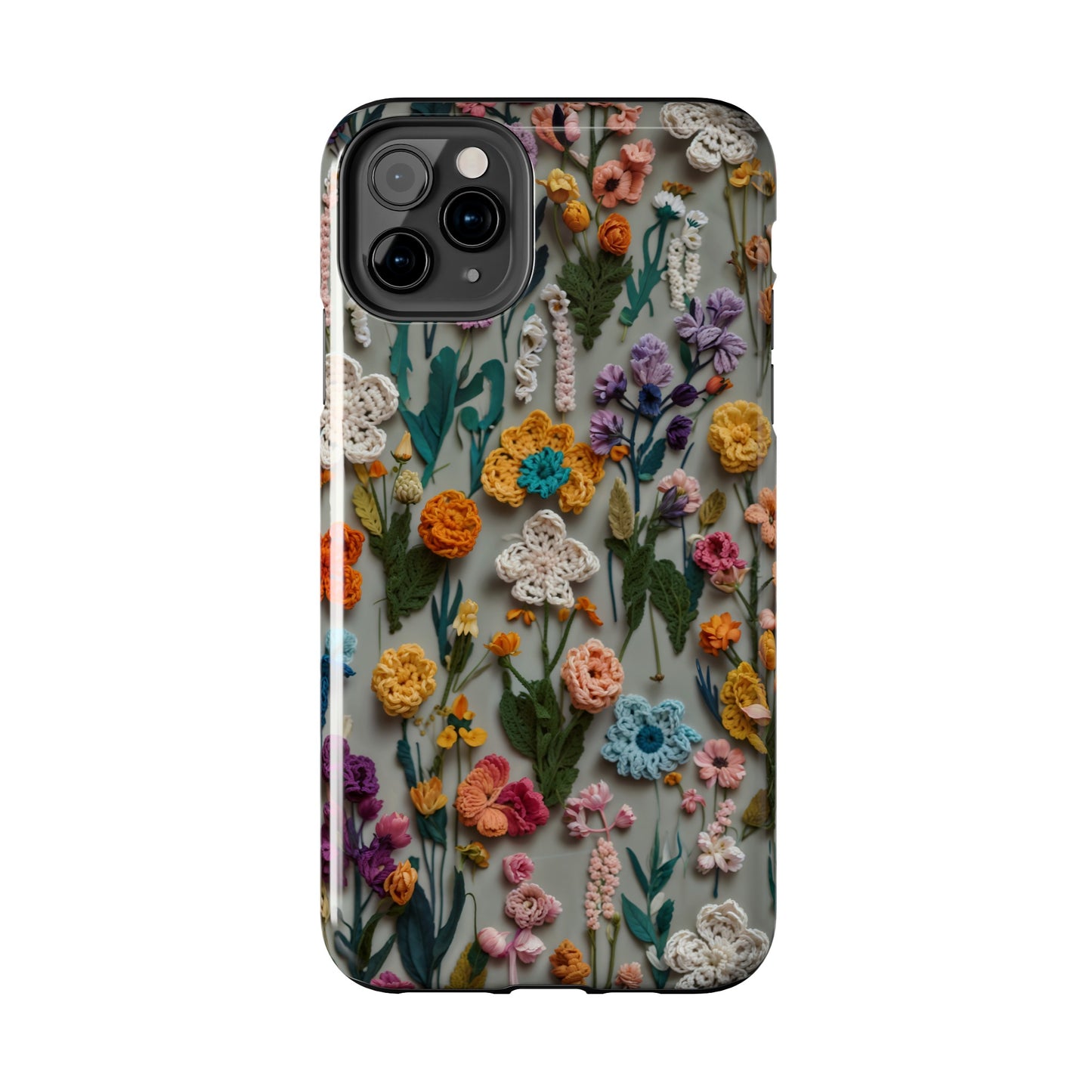 Crochet Flowers iPhone Case, Crocheter Gift