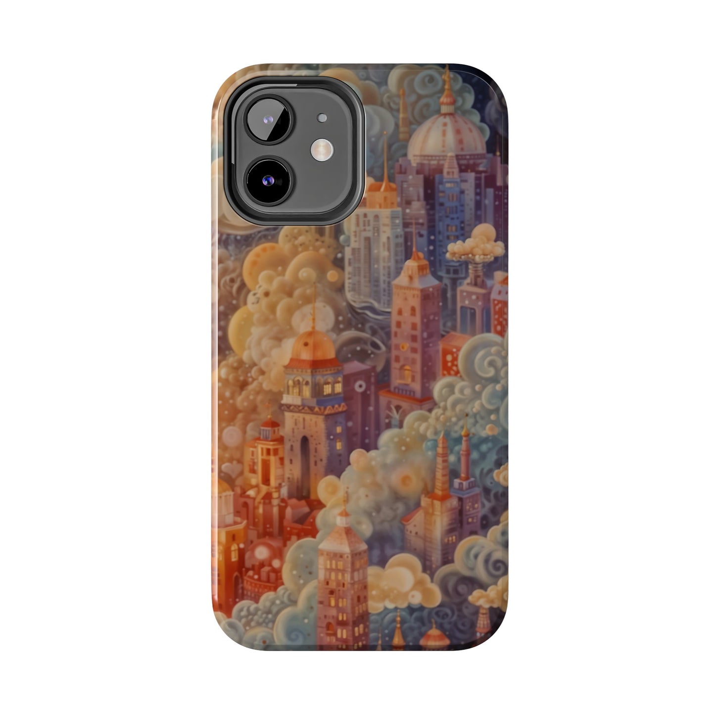 Colorful Japanese Art Print Design Inspired By Yayoi Kusama, Tough Impact Resistant 2-piece design iPhone Case