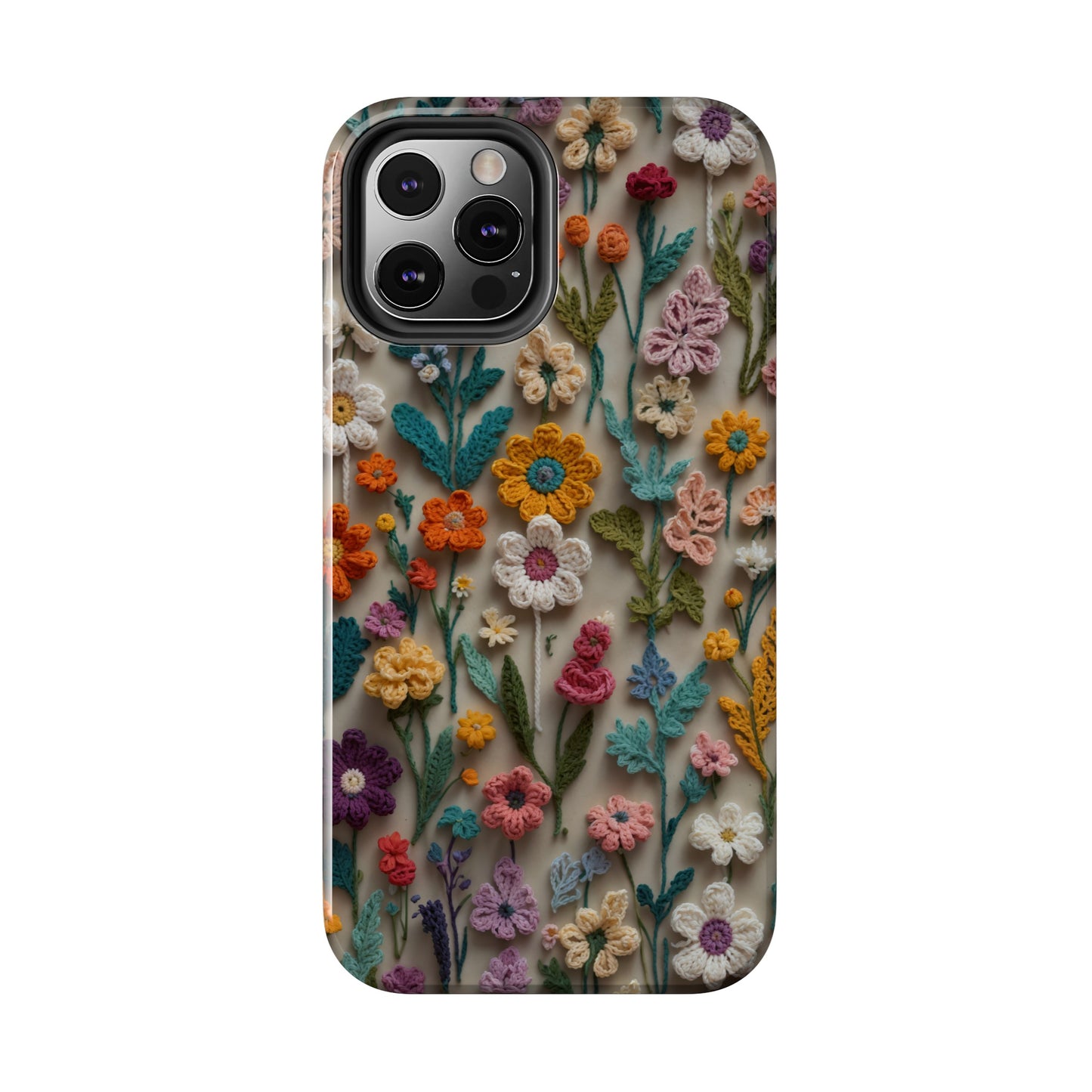 Crochet Flowers iPhone Case, Crocheter Gift