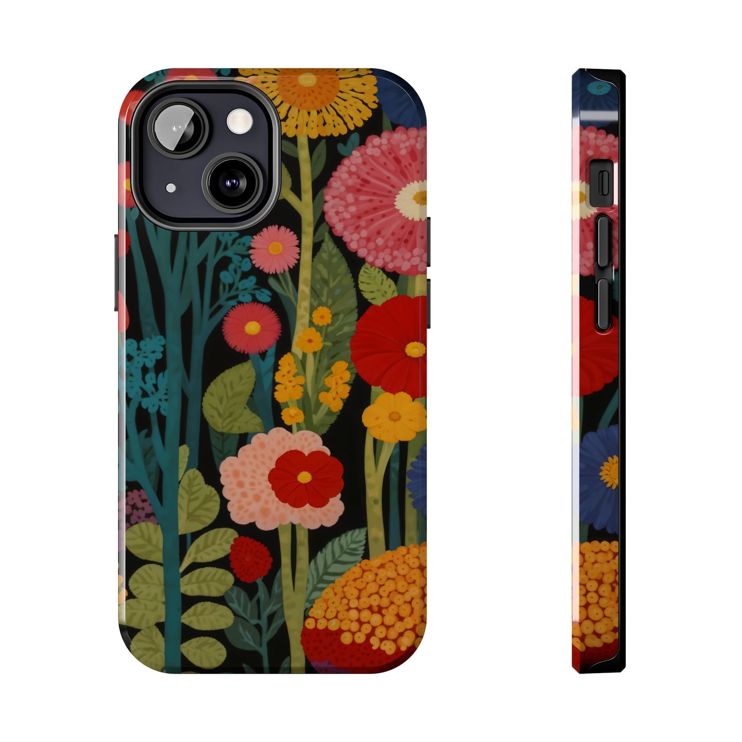 Colorful Flowers Tough iPhone Case