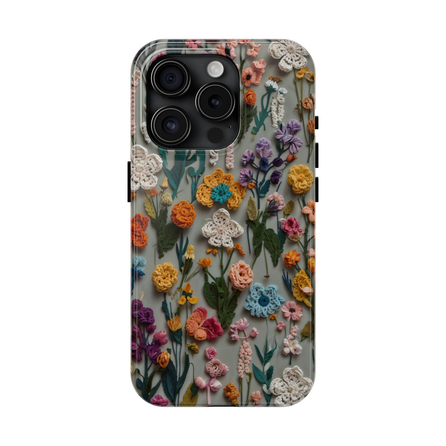 Crochet Flowers iPhone Case, Crocheter Gift