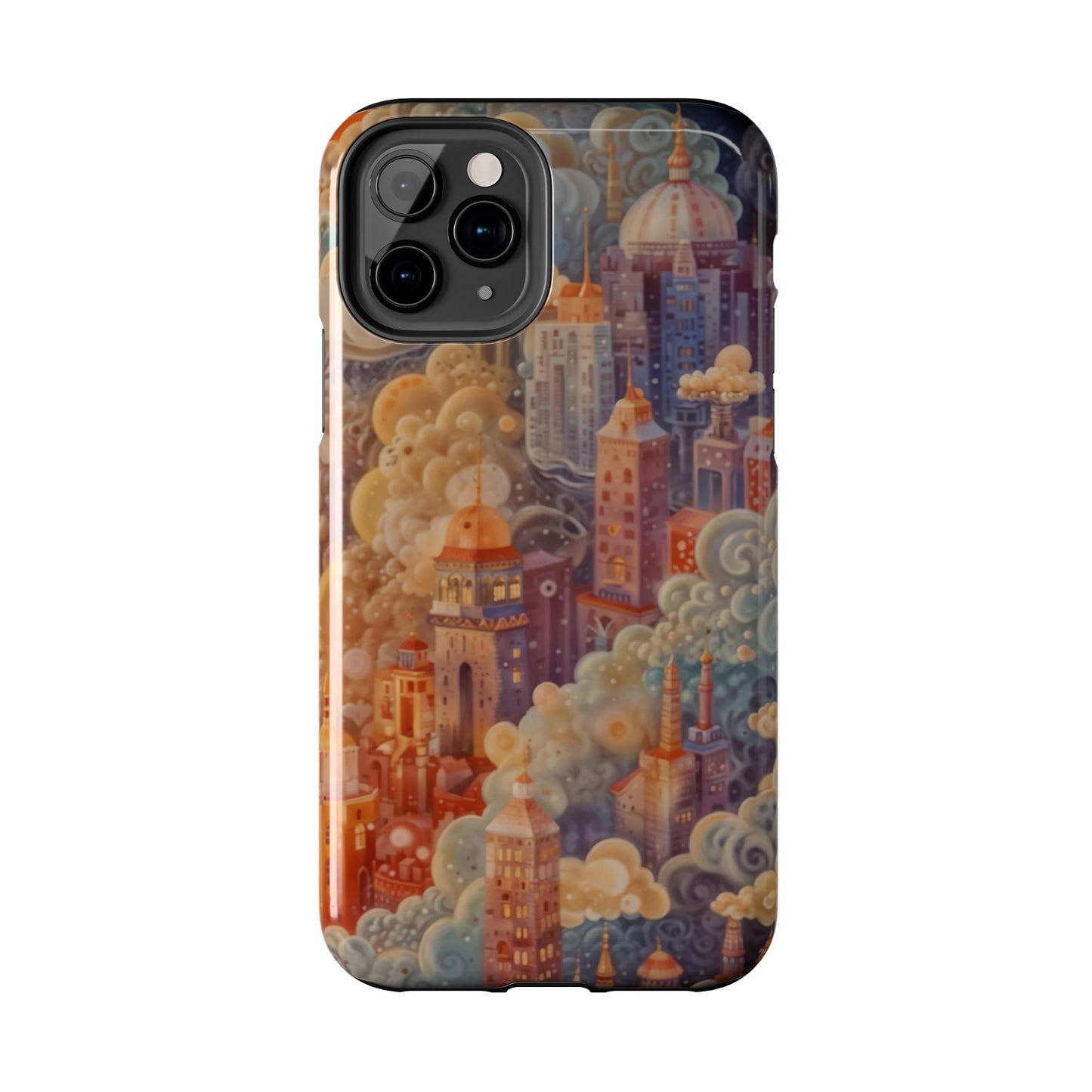 Colorful Japanese Art Print Design Inspired By Yayoi Kusama, Tough Impact Resistant 2-piece design iPhone Case