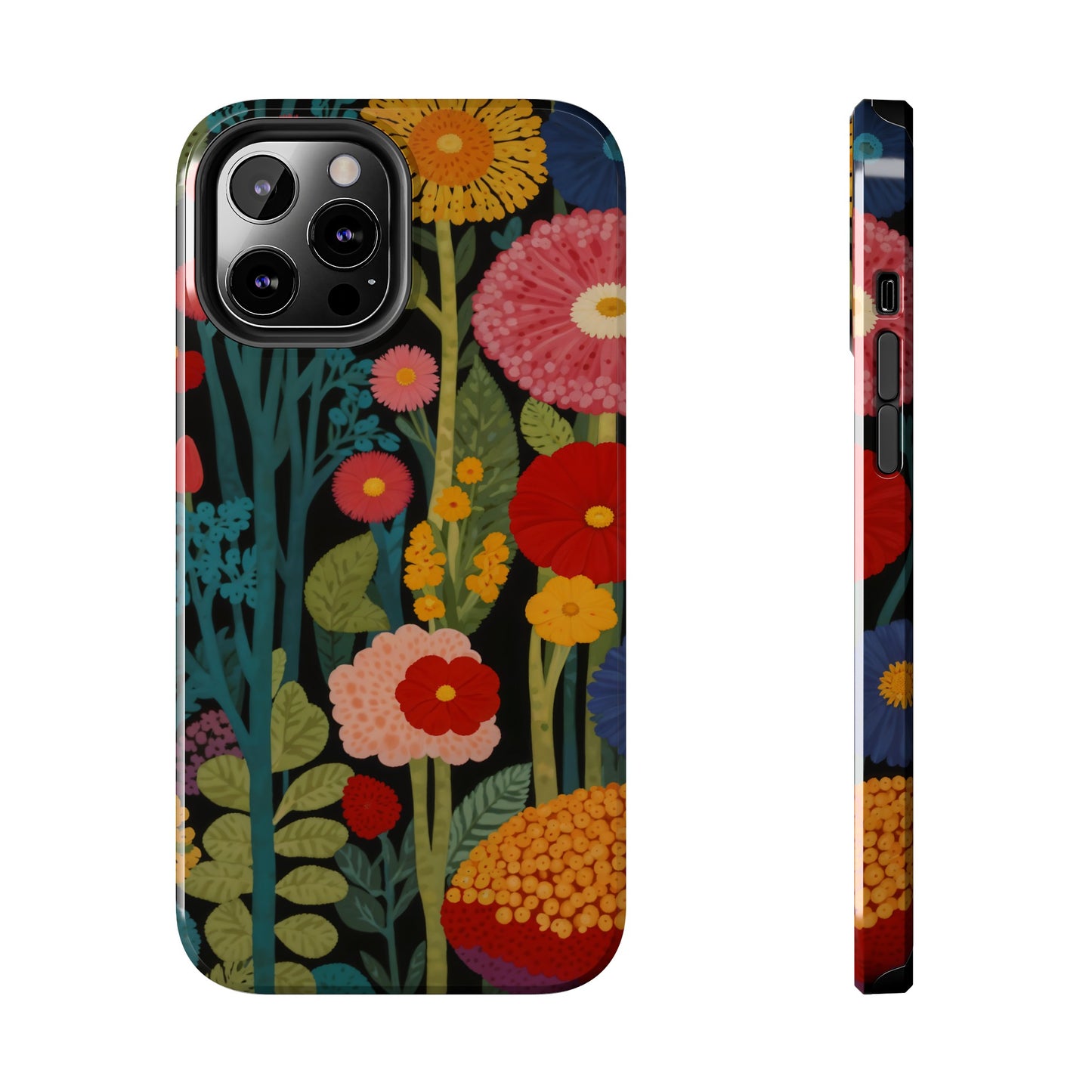 Colorful Flowers Tough iPhone Case