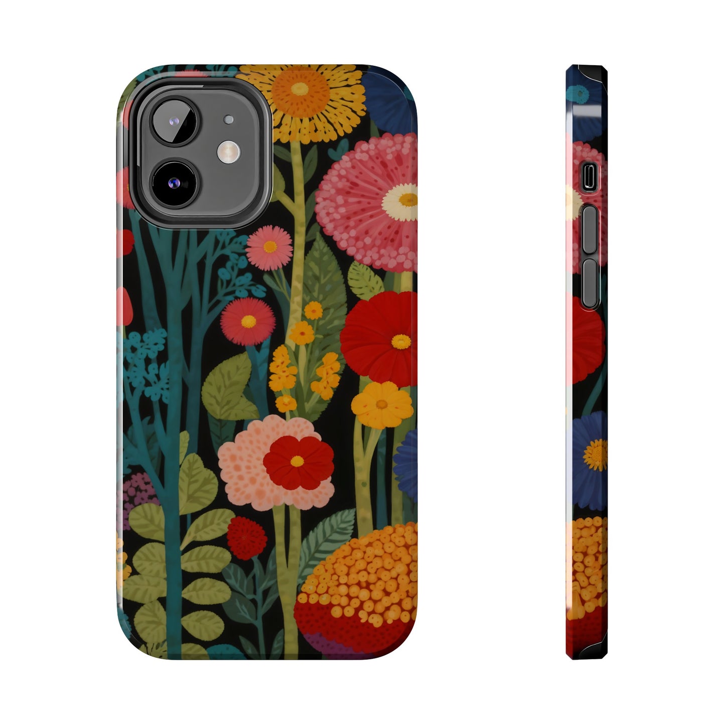 Colorful Flowers Tough iPhone Case