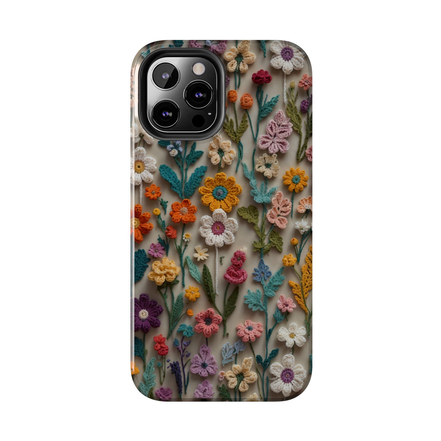 Crochet Flowers iPhone Case, Crocheter Gift