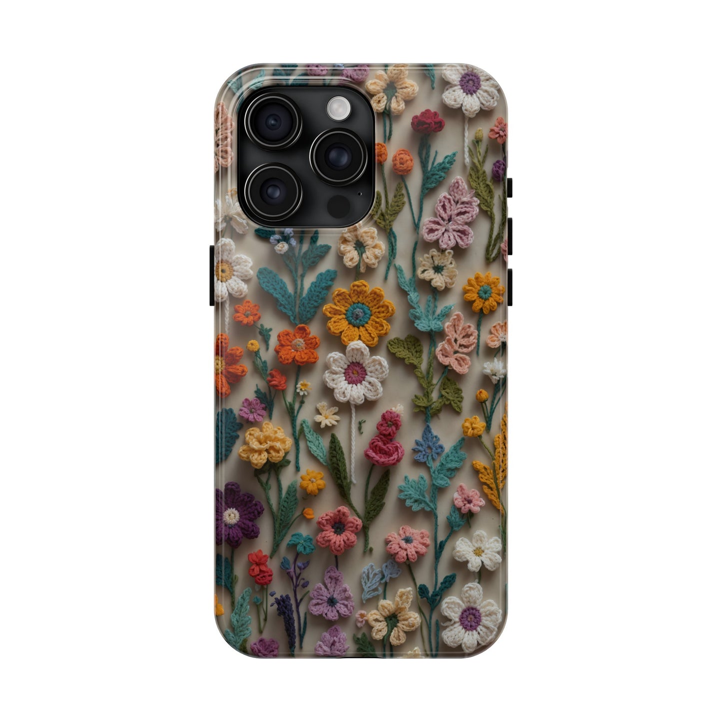 Crochet Flowers iPhone Case, Crocheter Gift