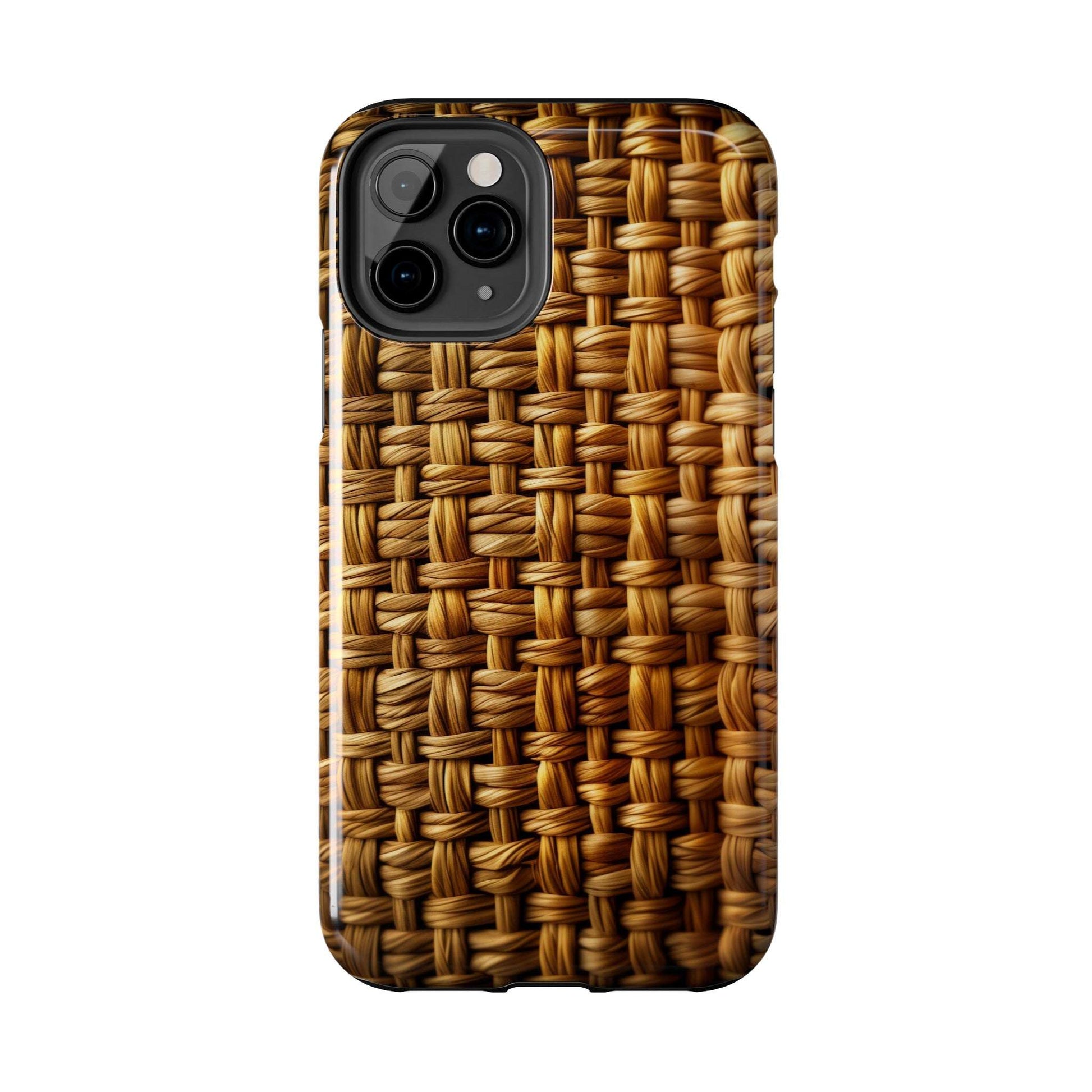 Basket Weave Design Tough iPhone Case