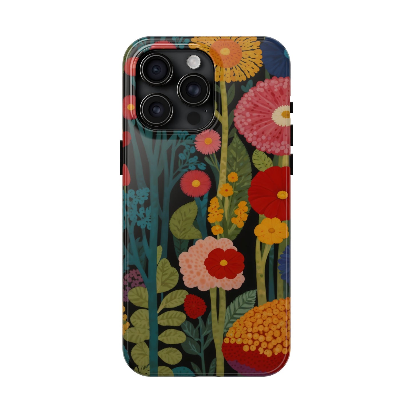 Colorful Flowers Tough iPhone Case