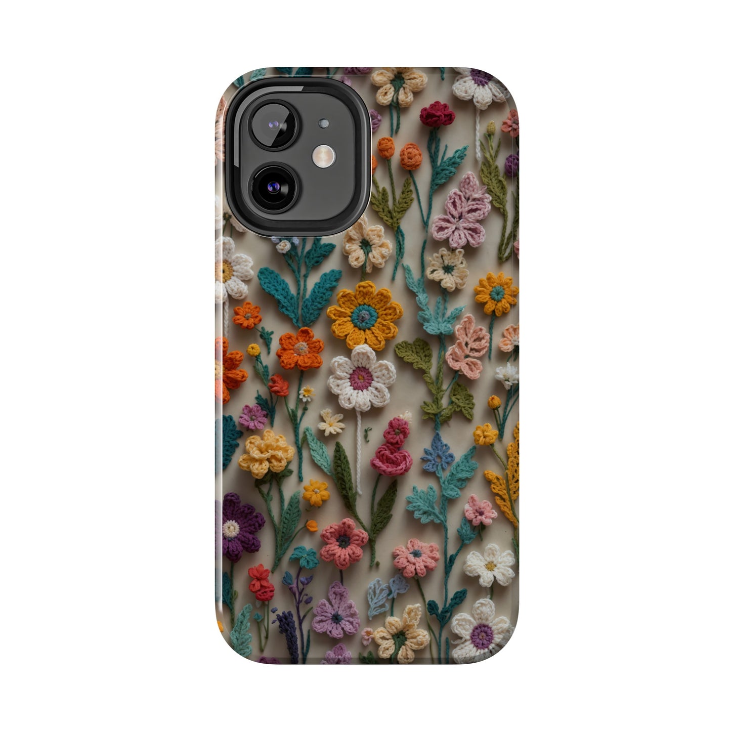 Crochet Flowers iPhone Case, Crocheter Gift