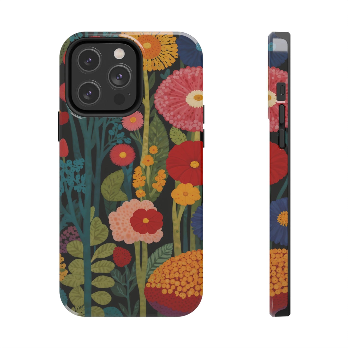 Colorful Flowers Tough iPhone Case