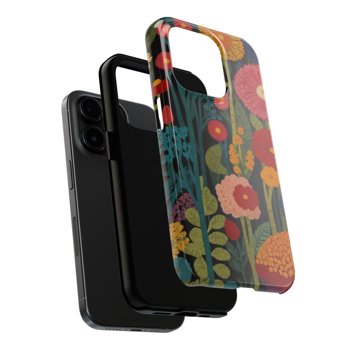 Colorful Flowers Tough iPhone Case