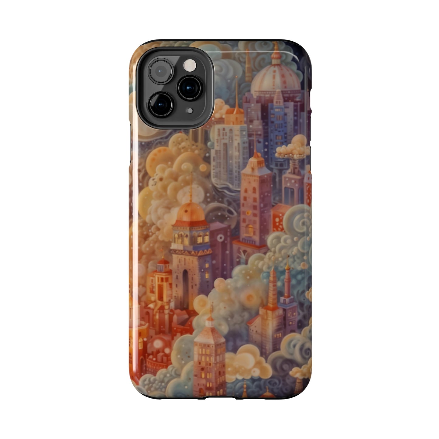 Colorful Japanese Art Print Design Inspired By Yayoi Kusama, Tough Impact Resistant 2-piece design iPhone Case