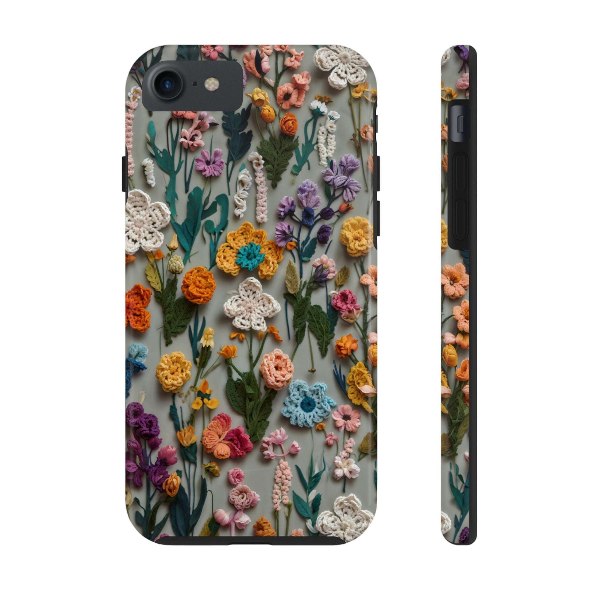 Crochet Flowers iPhone Case, Crocheter Gift