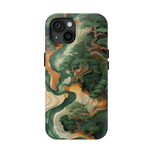 Japanese Art Print Design, Tough iPhone Case