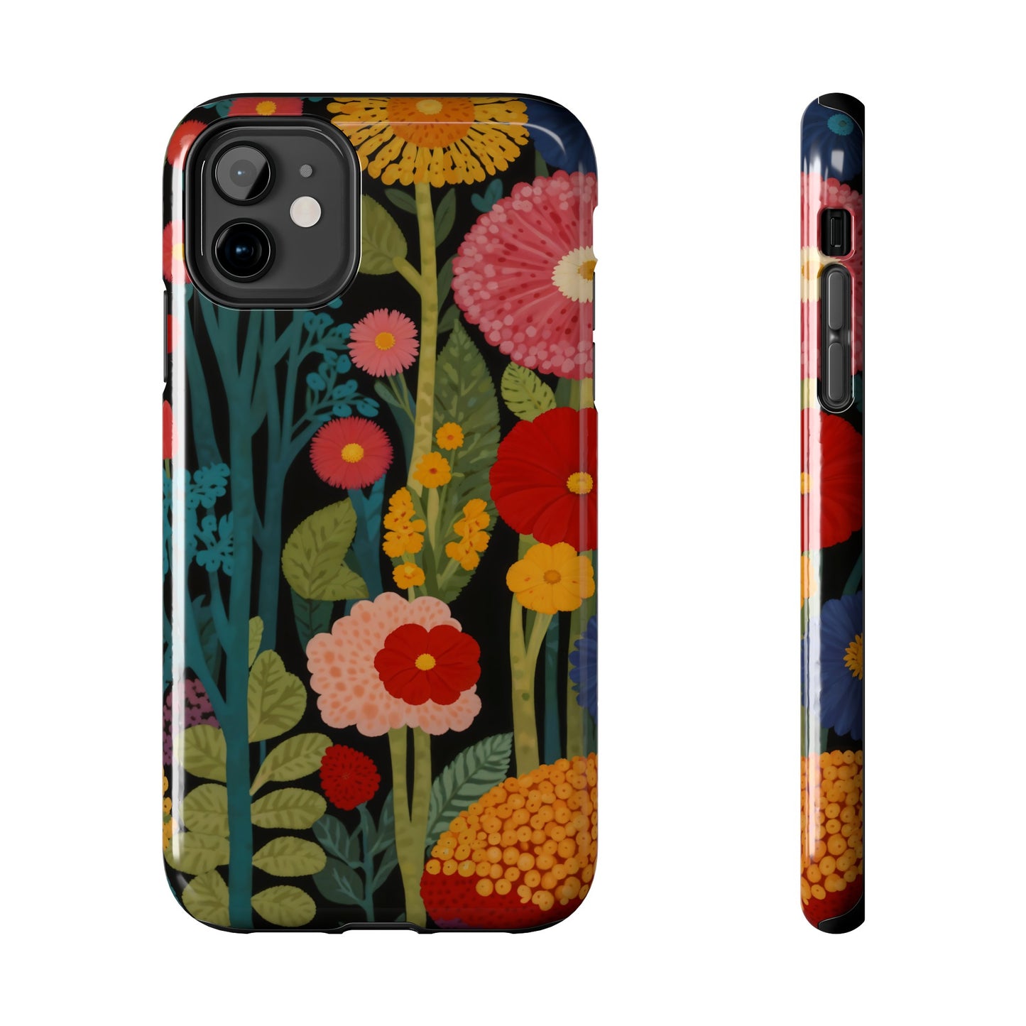 Colorful Flowers Tough iPhone Case