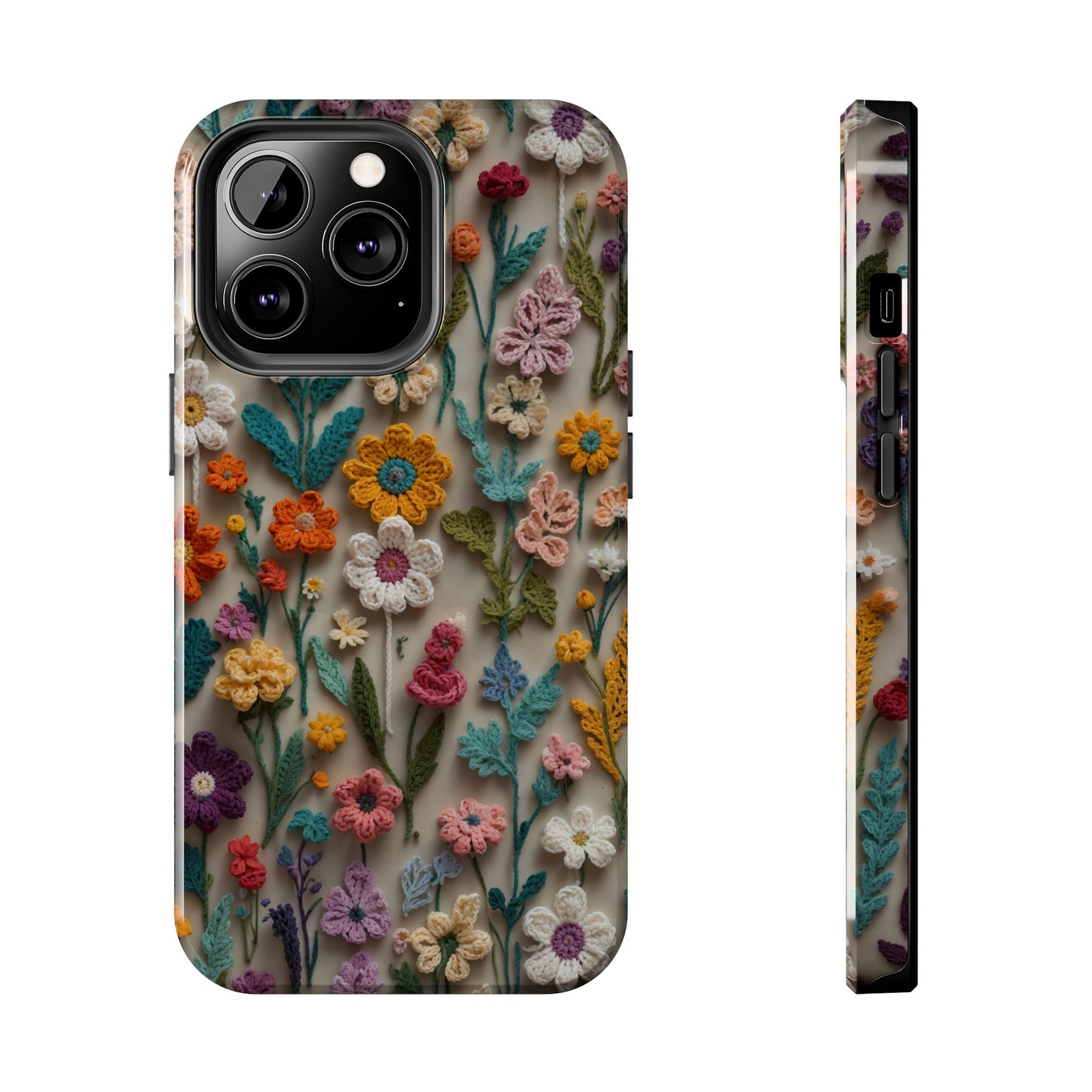 Crochet Flowers iPhone Case, Crocheter Gift