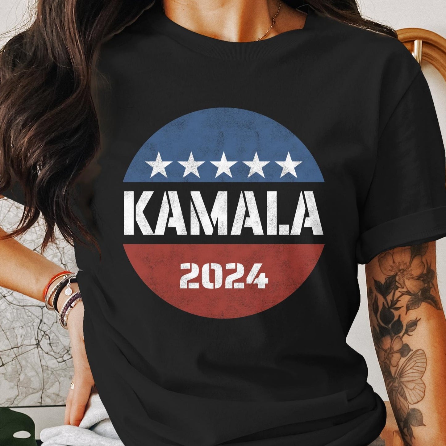 Kamala Harris 2024 Vintage Retro T-Shirt Unisex