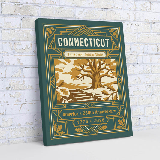 Connecticut 250th Anniversary Canvas