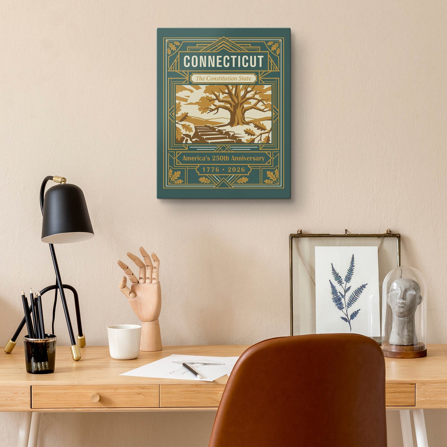 Connecticut 250th Anniversary Canvas