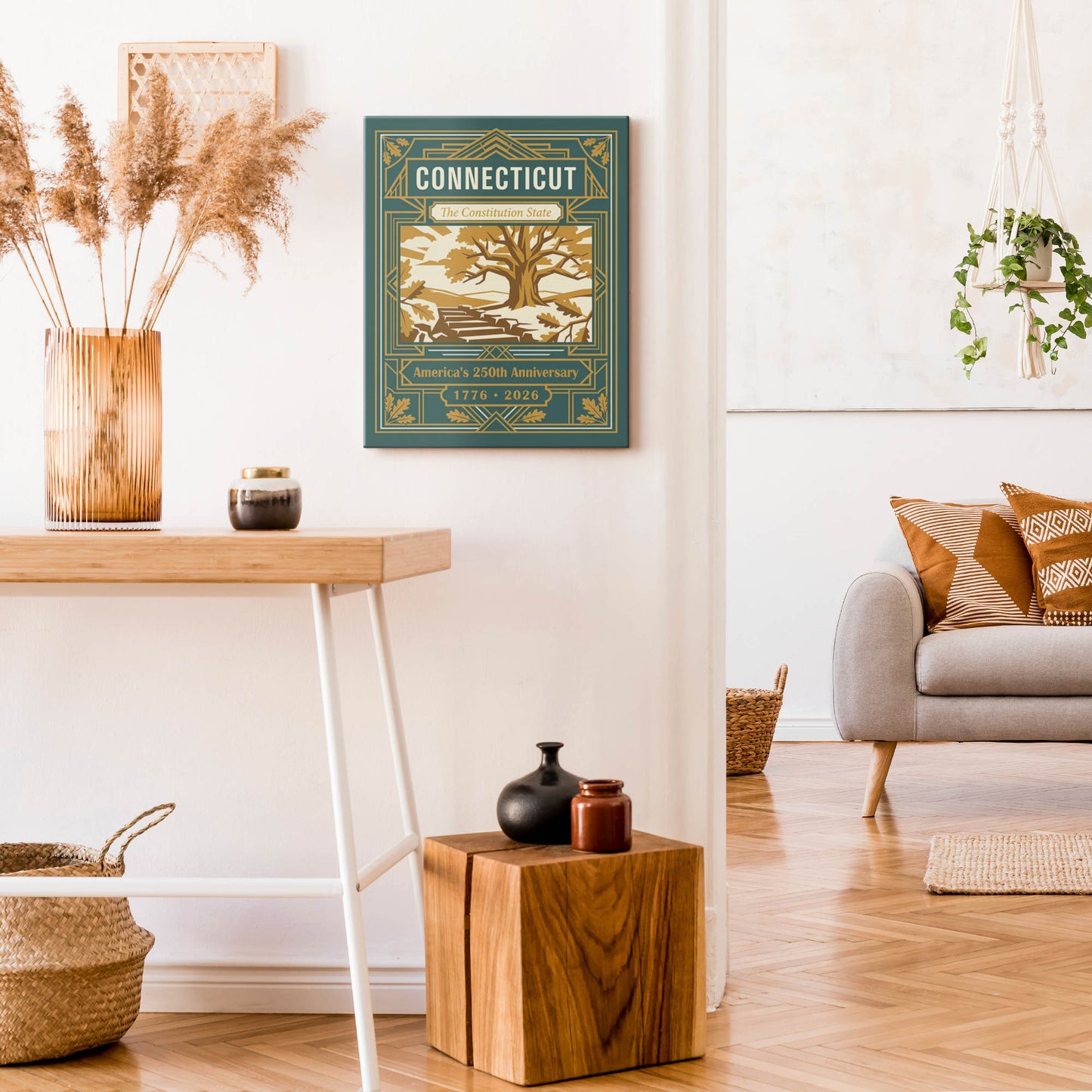 Connecticut 250th Anniversary Canvas
