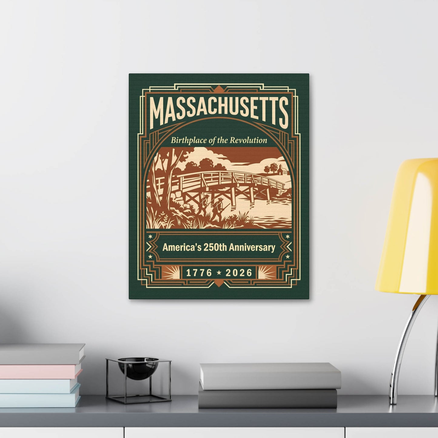Massachusetts 250th Anniversary Canvas