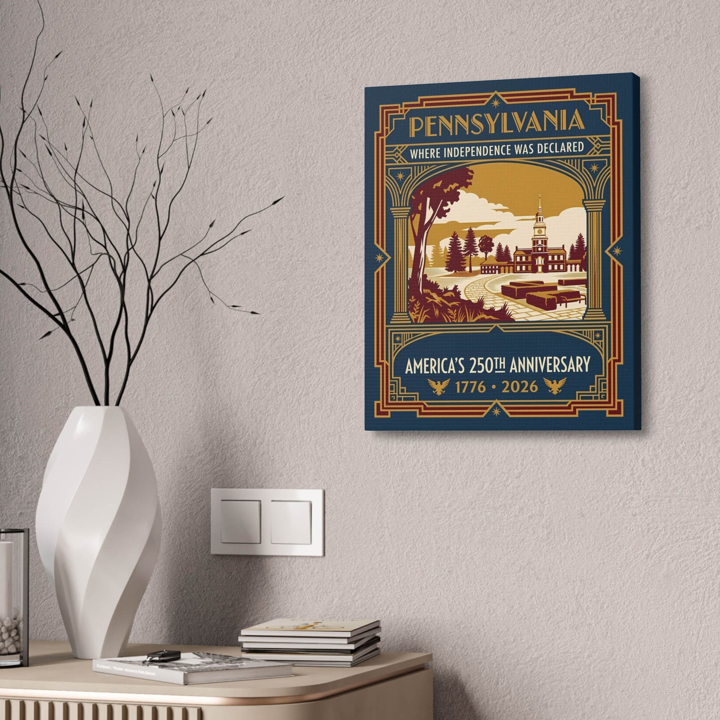 Pennsylvania 250th Anniversary Canvas