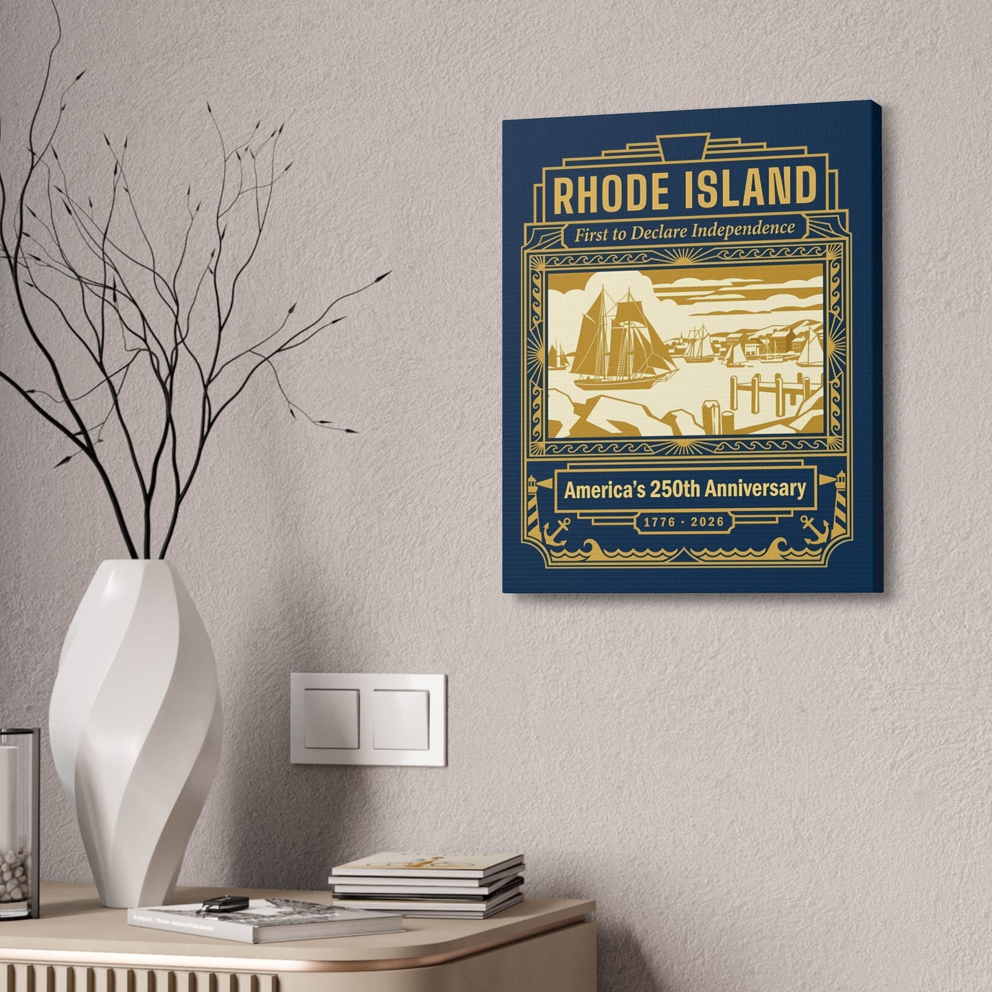 Rhode Island 250th Anniversary Canvas