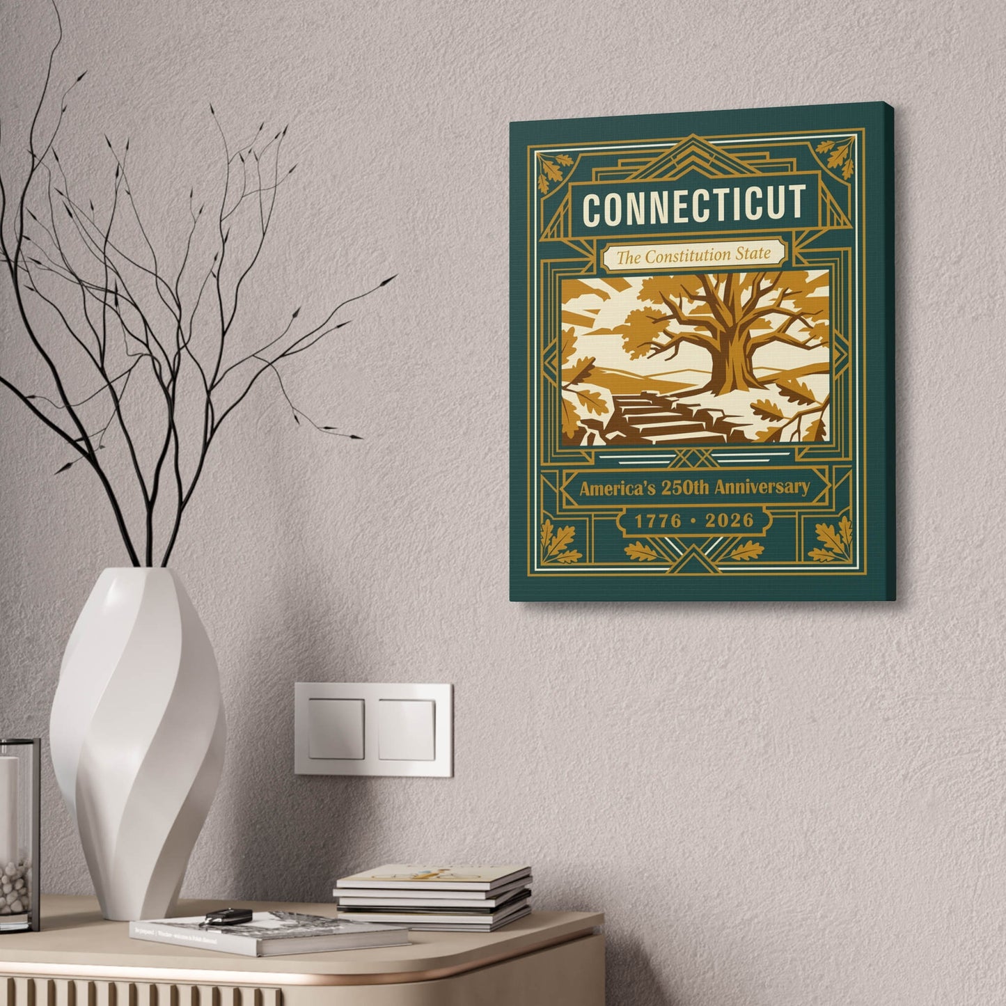 Connecticut 250th Anniversary Canvas