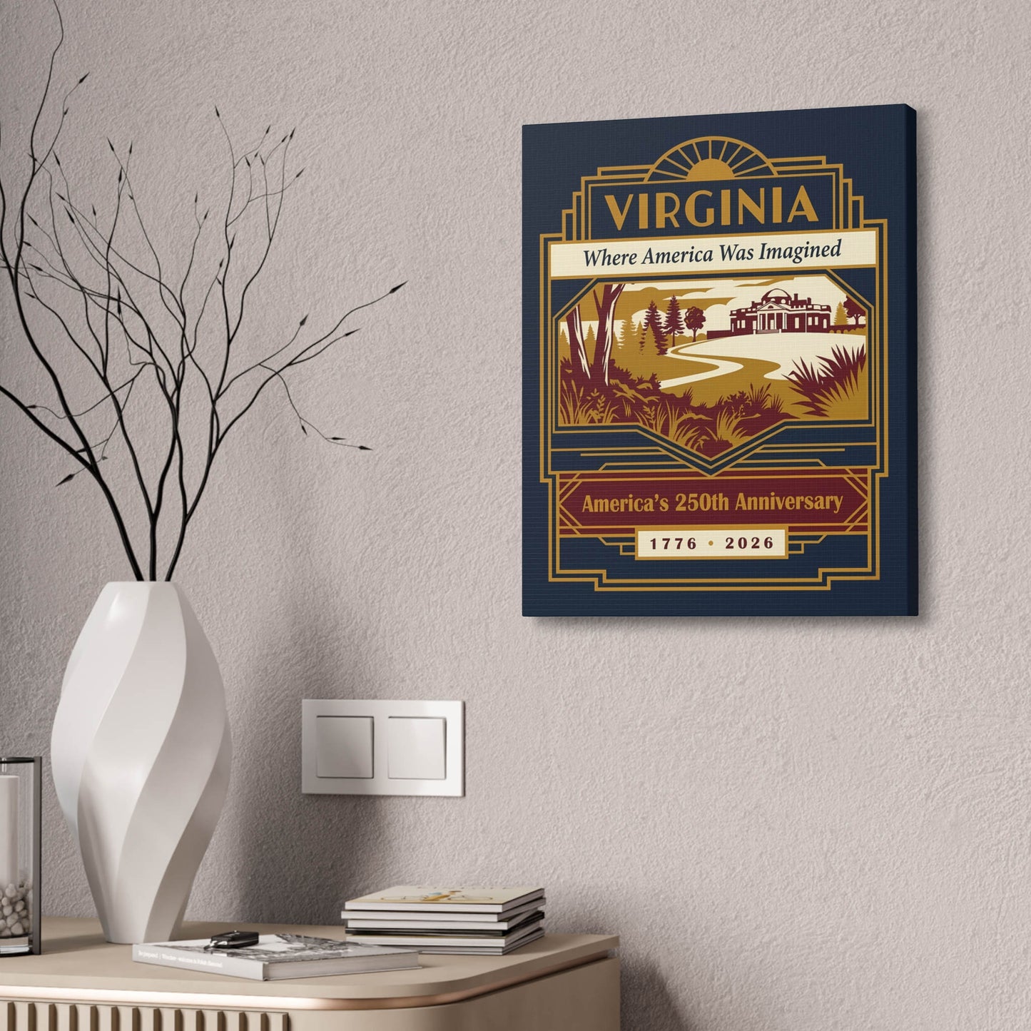 Virginia 250th Anniversary Canvas